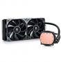 Водно охлаждане deepcool maelstrom 240t red, 150w tdp, 2 x 120мм вентилаторa, 1 x 240мм радиатор, dp-mae240tr_vz