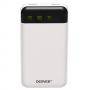 Външна батерия denver pba-12000, dc 5v 2a, 2 x usb, бял цвят