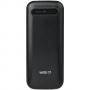 Мобилен телефон prestigio wize c1, dual sim, 2.4-инчов екран (240x320) lcd, 32mb+32mb, lithium ion 600mah, pfp1240duoblack