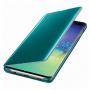Оригинален калъф за samsung galaxy s10 (clear view cover), зелен, ef-zg973cgegww