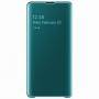 Оригинален калъф за samsung galaxy s10 (clear view cover), зелен, ef-zg973cgegww