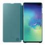 Оригинален калъф за samsung galaxy s10 (clear view cover), зелен, ef-zg973cgegww