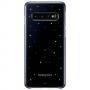 Оригинален калъф за samsung galaxy s10 - led cover, черен, ef-kg973cbegww