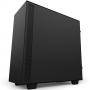 Кутия nzxt h500i smart matte mid-tower, black/blue, nzxt-case-h500w-bl