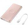 Зарядно устройство samsung external wireless battery pack, fast charging, розов, eb-u1200cpegww