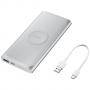 Зарядно устройство samsung external wireless battery pack, fast charging, сребрист, eb-u1200csegww