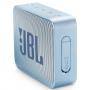 Блутут колонка jbl go 2 светлосин, до 10 m, 180hz - 20000hz, 3.5 mm jack, jbl-go2-cyan
