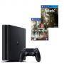 Конзола playstation 4 slim 500gb black, sony ps4 + игри for honor и fallout 4