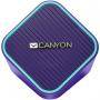 Тонколона canyon wired stereo speaker, 1.2m cable with usb2.0 & 3.5mm audio connector, purple(blue stripe), 65*65*75mm, 0.252kg. cns-csp203pu