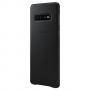 Калъф, samsung s10 g973 leather cover, черен, ef-vg973lbegww