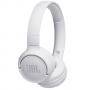 Безжични слушалки jbl t500bt, bluetooth 4.1, jbl pure bass sound, бял, jblt500btwht