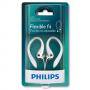 Слушалки philips flexible fit, 3.5 мм аудио жак, бял цвят, shs3300wt