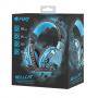 Геймърски слушалки с микрофон fury hellcat, black/blue, nfu-0863