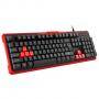Геймърска клавиатура genesis rhod 110, us layout, black-red, nkg-0939
