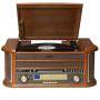 Грамофон с радио и cd denver, mcr-50mk4, am/fm radio, turntable, cd player, cassette deck, usb for mp3, aux, mcr-50mk4