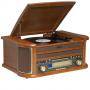 Грамофон с радио и cd denver, mcr-50mk4, am/fm radio, turntable, cd player, cassette deck, usb for mp3, aux, mcr-50mk4