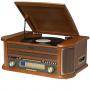 Грамофон с радио и cd denver, mcr-50mk4, am/fm radio, turntable, cd player, cassette deck, usb for mp3, aux, mcr-50mk4