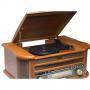 Грамофон с радио и cd denver, mcr-50mk4, am/fm radio, turntable, cd player, cassette deck, usb for mp3, aux, mcr-50mk4