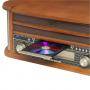 Грамофон с радио и cd denver, mcr-50mk4, am/fm radio, turntable, cd player, cassette deck, usb for mp3, aux, mcr-50mk4