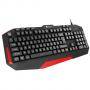 Геймърска клавиатура genesis rhod 220, us layout, black-red, nkg-0940
