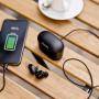 Безжични слушалки philips upbeat shb2515bk, bluetooth, калъф за зареждане, черен