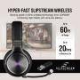 Геймърски слушалки corsair virtuoso rgb wireless se with slipstream high-fidelity gaming headset, gunmetal gray, ca-9011180-eu