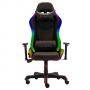Геймърски стол inaza rainbow rbw01-bk, rgb подсветка (над 40 режима на осветление), pu, 1d дръжки, rbw01-bk_vz
