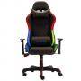 Геймърски стол inaza rainbow rbw01-bk, rgb подсветка (над 40 режима на осветление), pu, 1d дръжки, rbw01-bk_vz