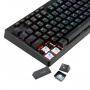 Rgb механична геймърска клавиатура redragon manyu k579rgb-bk, сини суичове, k579rgb-bk_vz