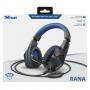 Геймърски слушалки trust gxt 404b rana headset ps4, жични, черен/син, 23309