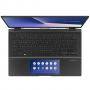 Лаптоп, asus zenbook flip, 14 инча ips fhd, ux463flc-wb501t, screen pad, intel core i5-10210u (6m cache, up to 4.2 ghz), touch glare, 8gb lpddr3, 512g