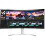 Монитор lg 38wn95c-w, 38 инча, ips, 3840 x 1600, anti-glare, 1ms, сив, 38wn95c-w