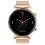 Часовник huawei watch gt2 (diana-b19b) elegant, 42mm, 1.2 инча amoled, 390x390, touchscreen, water resistance 5atm, gps, refined gold, 6901443333929