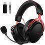 Геймърски слушалки с микрофон mpow bh439a air se ps4, headset with 3d sound, noise-cancellation mic, черен/червен, bh439a
