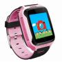Детски смарт часовник със sim карта smartwatch q66, камера, gps функция, sos, използване като телефон, розов