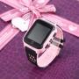 Детски смарт часовник със sim карта smartwatch q66, камера, gps функция, sos, използване като телефон, розов