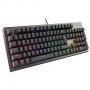 Клавиатура genesis mechanical gaming keyboard thor 300 rgb us layout rgb backlight red switch software, nkg-1595