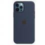 Калъф apple iphone 12/12 pro silicone case with magsafe - deep navy, mhl43zm/a
