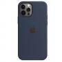 Калъф apple iphone 12/12 pro silicone case with magsafe - deep navy, mhl43zm/a