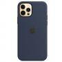 Калъф apple iphone 12/12 pro silicone case with magsafe - deep navy, mhl43zm/a
