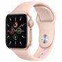 Смарт часовник apple watch se gps, 40mm gold aluminium case with pink sand sport band - regular, mydn2bs/a