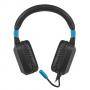 Слушалки fury gaming headset raptor, с кабел, микрофон, черен/син, nfu-1584