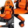 Геймърски стол roxpower gaming t-rox gc75, оранжев