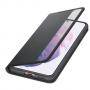 Калъф за samsung s21 smart clear view cover, отваряем, черен, ef-zg991cbegee