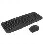 Kлавиатура и мишка tellur basic, комплект, безжични - черни, tll491051