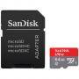 Карта памет sandisk 64gb microsdhc + адаптер към sd, sdsqqnr-064g-gn6ia