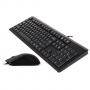 Комплект клавиатура и мишка a4tech kr-9276 desktop, usb, жични, 1000 dpi, черни