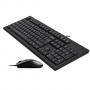 Комплект клавиатура и мишка a4 kr-8520d desktop, жични, usb, черни