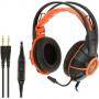 Геймърски слушалки с микрофон somic g905-bk, 2х 3.5 мм аудио жакове, контрол на звука, черен/оранжев, g905-bk_vz