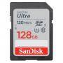 Карта памет sandisk ultra sdhc, 128gb, class 10, u1, 120 mb/s, sd-sdun4-128g-gn6in